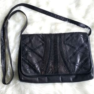 Carlos Falchi Large Leather Crossbody